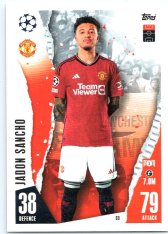 Fotbalová kartička 2023-24 Topps Match Attax UEFA Club Competitions 60	Jadon Sancho Manchester United