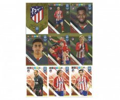 Týmový Set Fotbalových kartiček Panini FIFA 365 – 2019 Atletico de Madrid 18karet(28-45)