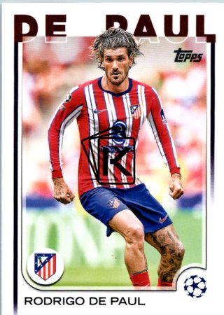 fotbalová kartička 2024-25 Topps UEFA Club Competitions Flagship 192 Rodrigo de Paul Atletico de Madrid