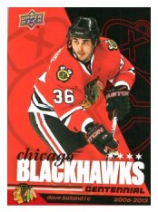 2025-26 Upper Deck Centennial Chicago Blackhawks 1 Dave Bolland