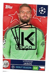 2025-26 Topps Champions League AFC Ajax 44 Vítězslav Jaroš