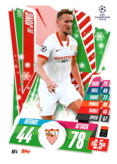fotbalová kartička 2020-21 Topps Match Attax Champions League HU4 Luuk De Jong Sevilla FC