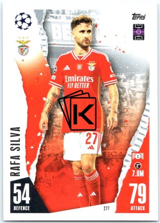 Fotbalová kartička 2023-24 Topps Match Attax UEFA Club Competitions 277 Rafa Silva SL Benfica