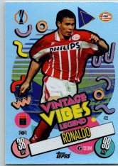 fotbalová kartička 2024-25 Topps Match Attax UEFA Club Competitions Vintage Vibes Legend 422  Ronaldo (PSV Eindhoven)