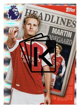 fotbalová kartička 2025-26 Topps  Premier League - Headlines 441 Martin Ødegaard (Arsenal)