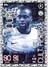 Fotbalová kartička 2023-24 Topps Match Attax UEFA Club Competitions  Cult hero 433 Yaya Touré Manchester City
