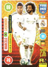 fotbalová karta Panini Adrenalyn XL FIFA 365 2021 Club & Country 249 Marcelo Casemiro Real Madrid CF