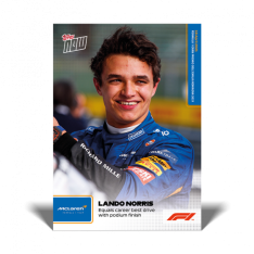 kartička Formule 1 Topps Now 2021 5 Lando Norris McLearen Formula 1 Team