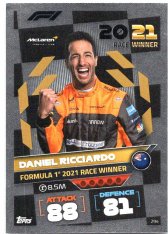 2022 Topps Formule 1Turbo Attax F1 Race Winners 294 Daniel Ricciardo (McLaren)