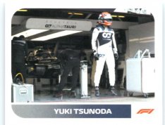 samolepka 2021 Topps Formule 1 153 Yuki Tsunoda Alpha Tauri RC
