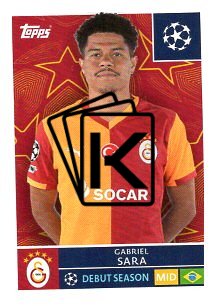 2025-26 Topps Champions League Galatasaray SK 234 Gabriel Sara
