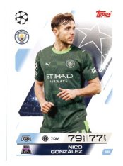 fotbalová kartička 2025-26 Topps Match Attax UCC 59 Nico González (Manchester City)