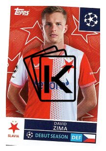 2025-26 Topps Champions League SK Slavia Praha 399 David Zima