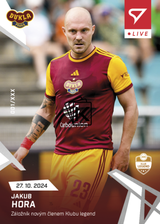fotbalová kartička 2024-25 SportZoo Chance Liga Live L-17 Jakub Hora Dukla Praha