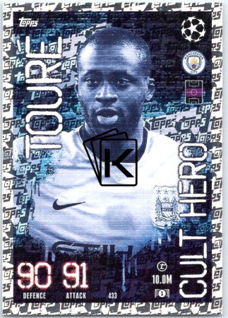 Fotbalová kartička 2023-24 Topps Match Attax UEFA Club Competitions  Cult hero 433 Yaya Touré Manchester City