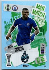 fotbalová kartička 2024-25 Topps Match Attax UEFA Club Competitions Man of the Match Signature Style 400 Moíses Caicedo (Chelsea)