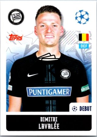 2024-25 Topps Champions League 335 Dimitri Lavalée (SK Sturm Graz)