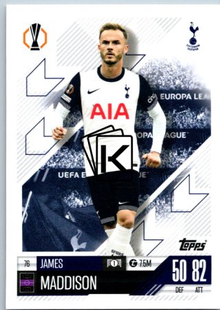 fotbalová kartička 2024-25 Topps Match Attax UEFA Club Competitions  76  James Maddison (Tottenham Hotspur)