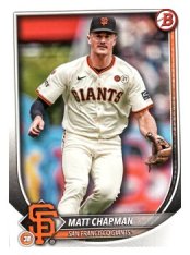 Baseballová karta 2025 Bowman 74 Matt Chapman, San Francisco Giants