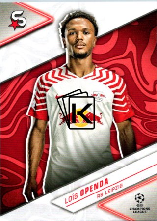 Fotbalová kartička 2023-24 Topps Superstars UEFA Club Competitions 132 Loïs Openda (RB Leipzig)