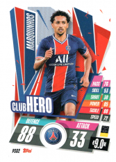 fotbalová kartička Topps Match Attax Champions League 2020-21 PSG2 Marquinhos Club Hero PSG