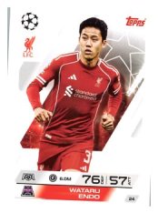 fotbalová kartička 2025-26 Topps Match Attax UCC 24 Wataru Endo (Liverpool)