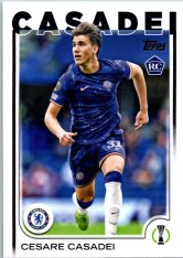 fotbalová kartička 2024-25 Topps UEFA Club Competitions Flagship 136 Cesare Casadei RC Chelsea FC