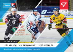 hokejová kartička SportZoo 2021-22 Live L-007 Kulich Beranovský Stehlík