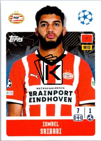 2024-25 Topps Champions League 303 Ismael Saibari (PSV Eindhoven)