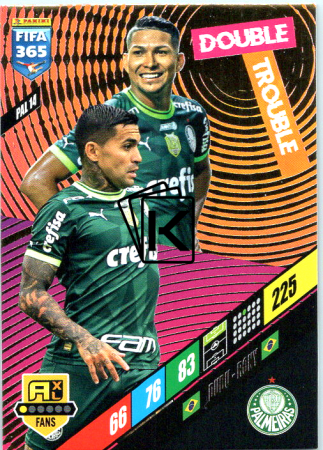 fotbalová karta Panini FIFA 365 2024 Adrenalyn XL PAL14 Dudu / Rony	SE Palmeiras Double Trouble