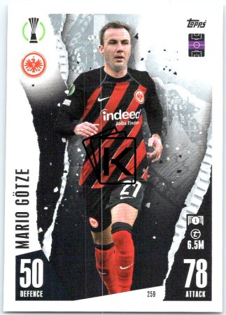 Fotbalová kartička 2023-24 Topps Match Attax UEFA Club Competitions 259 Mario Götze Eintracht Frankfurt