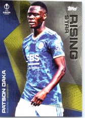 fotbalová kartička 2021 Topps Summer Signings Rising star Patson Daka Liecester City