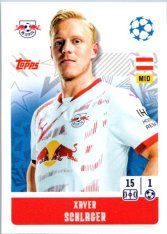 2024-25 Topps Champions League 313 Xavier Schlager (RB Leipzig)