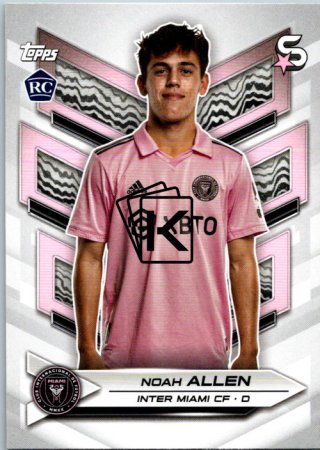 2024 Topps Superstars MLS 199 Noah Allen Inter Miami RC