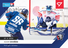 Hokejová kartička SportZoo 2021-22 Live L-111 Adam Dvořák HC Škoda Plzeň  /49
