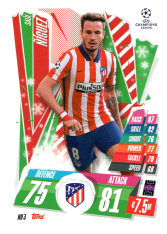 fotbalová kartička 2020-21 Topps Match Attax Champions League HU3 Saúl Ñíguez Atlético de Madrid