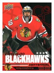 2025-26 Upper Deck Centennial Chicago Blackhawks 59 Corey Crawford