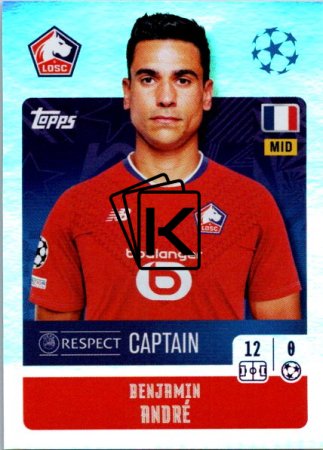 2024-25 Topps Champions League 480 Benjamin André (LOSC Lille)