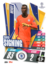 fotbalová kartička 2020-21 Topps Match Attax Champions League SIGN4 Edouard Mendy Chelsea