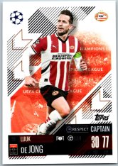 fotbalová kartička 2024-25 Topps Match Attax UEFA Club Competitions 261 Luuk de Jong (PSV Eindhoven)  -  Captain