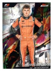 2024 Topps Finest F1 Common 51 Alexander Dunne – F3 – MP Motorsport