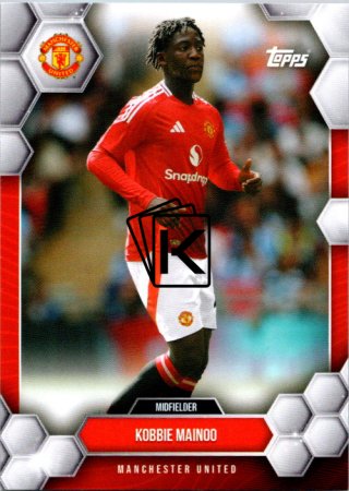 fotbalová kartička 2024-25 Topps Manchester United Fan Set 12 Kobbie Mainoo