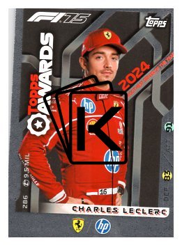 2025 Topps Turbo Attax F1 Scuderia Ferrari Topps Awards  286 Charles Leclerc