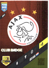 fotbalová karta Panini FIFA 365 2024 Adrenalyn XL AJA4  Klubové Logo Ajax Amsterdam