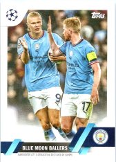 Fotbalová kartička 2022-23 Topps UEFA Club Competitions 86 Blue Moon Ballers - Manchester City CC