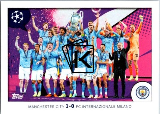 2024-25 Topps Champions League Memories That Stick 391 Manchester City 2023