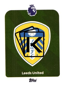 fotbalová kartička 2025-26 Topps  Premier League 325 Leeds United Logo