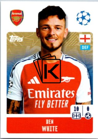 2024-25 Topps Champions League 45 Ben White (Arsenal)