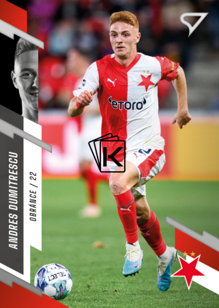 fotbalová kartička 2023-24 SportZoo Fortuna Liga 215 Andreas Dimitrescu SK Slavia Praha