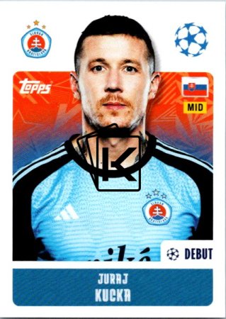 2024-25 Topps Champions League 500 Juraj Kucka (SK Slovan Bratislava)